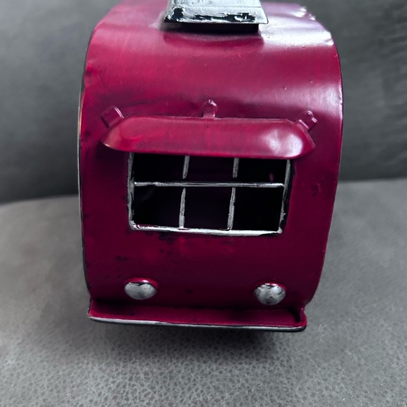Metal Mini Trailer - Red / Silver / Black 6” Camper Valentine’s sale - Picture 6 of 7